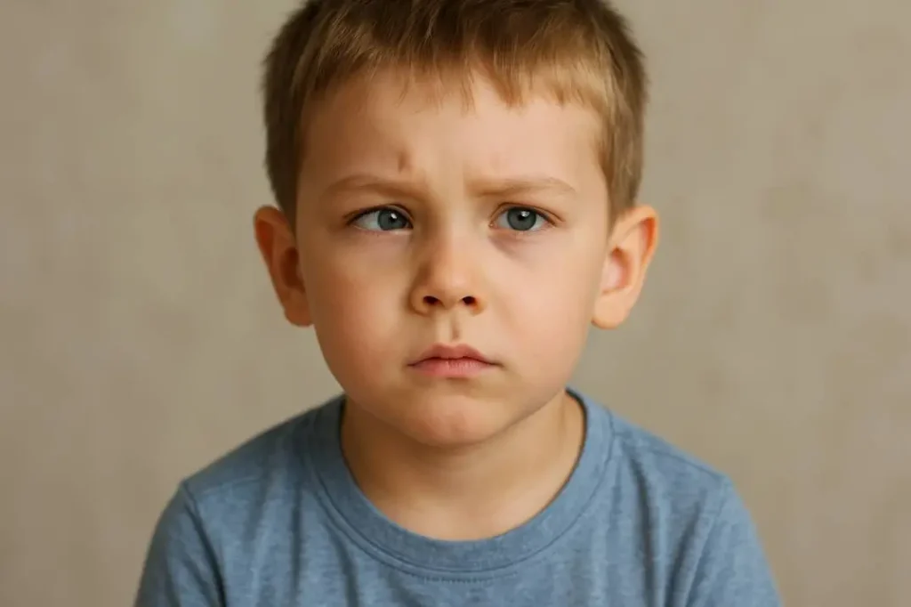 Untreated childhood squint